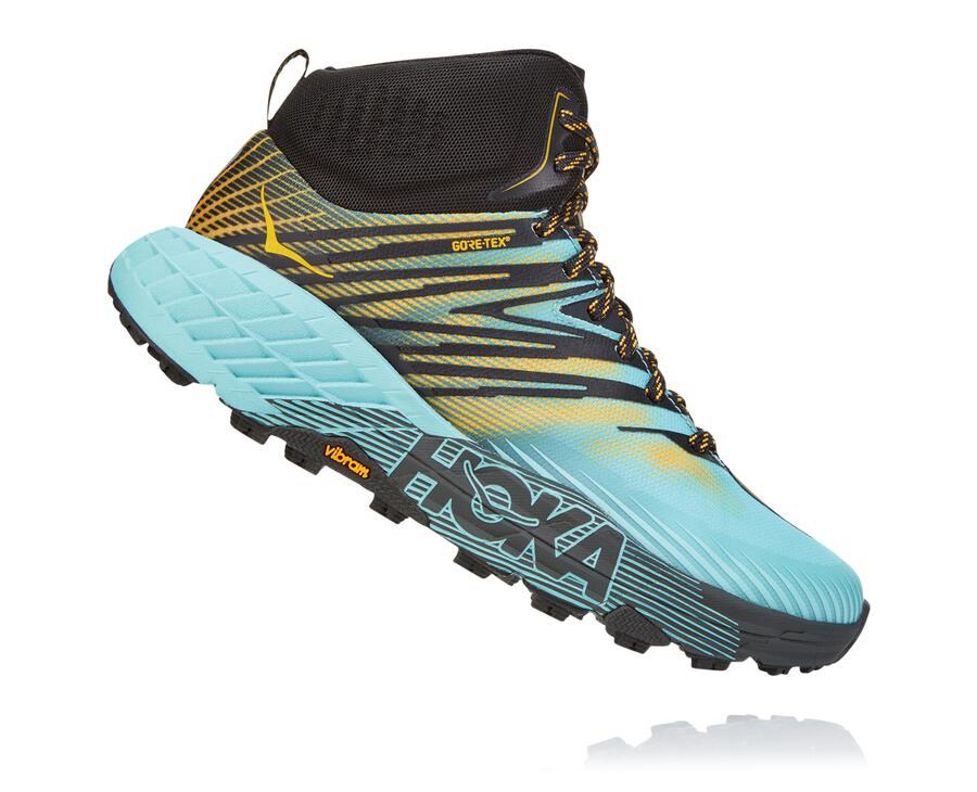 Hoka One One トレイルシューズ レディース 青 - スピードゴート ミッドゴアテックス2 - SR7462190